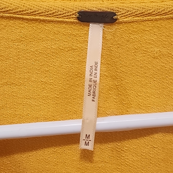 Free People Sz M Sweet Jane Sweatshirt Crop - Picture 4 of 4